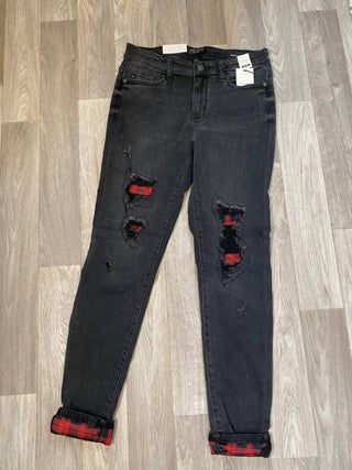 Judy Blue - Women's Destroyed Buffalo Jeans