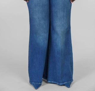 Nydj - Mia Palazzo Jeans com cintura alta - Plus
