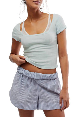 Camiseta Free People - End Game Pointelle Baby