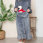 Double Take - Full Size Pocketed Hooded Midi Lounge Dress