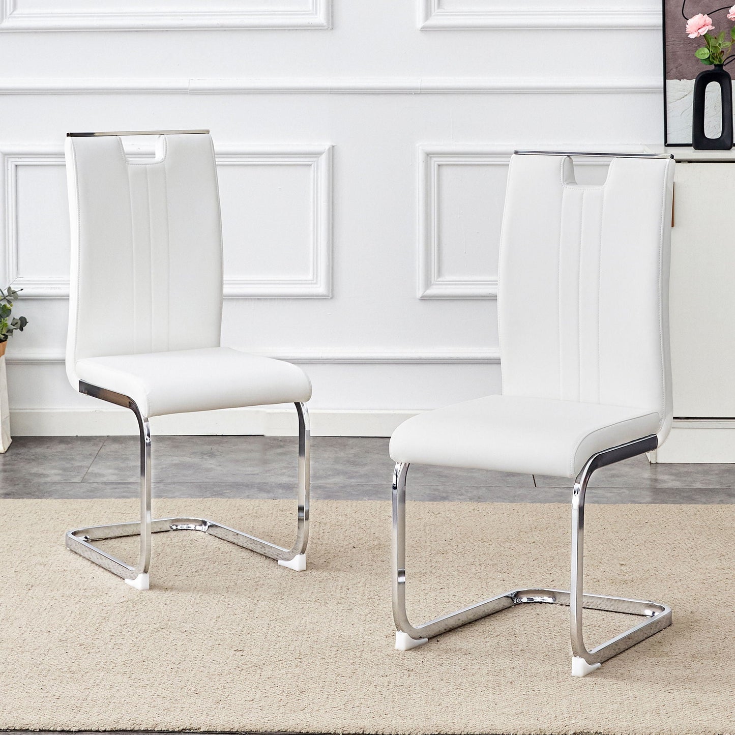 Bow Shaped Chairs, Ergonomic Design, Non Slip Base