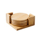 Creative Gifts International - Conjunto de porta-copos de madeira de bambu
