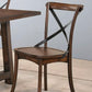 Kaelyn Metal Side Chair Set of 2 - Dark Oak