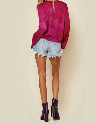 Blue Life - Blusa Kloss Tie Dye de Manga Longa