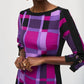 Joseph Ribkoff - Geometric Print 3/4 Sleeve Sheath Dress