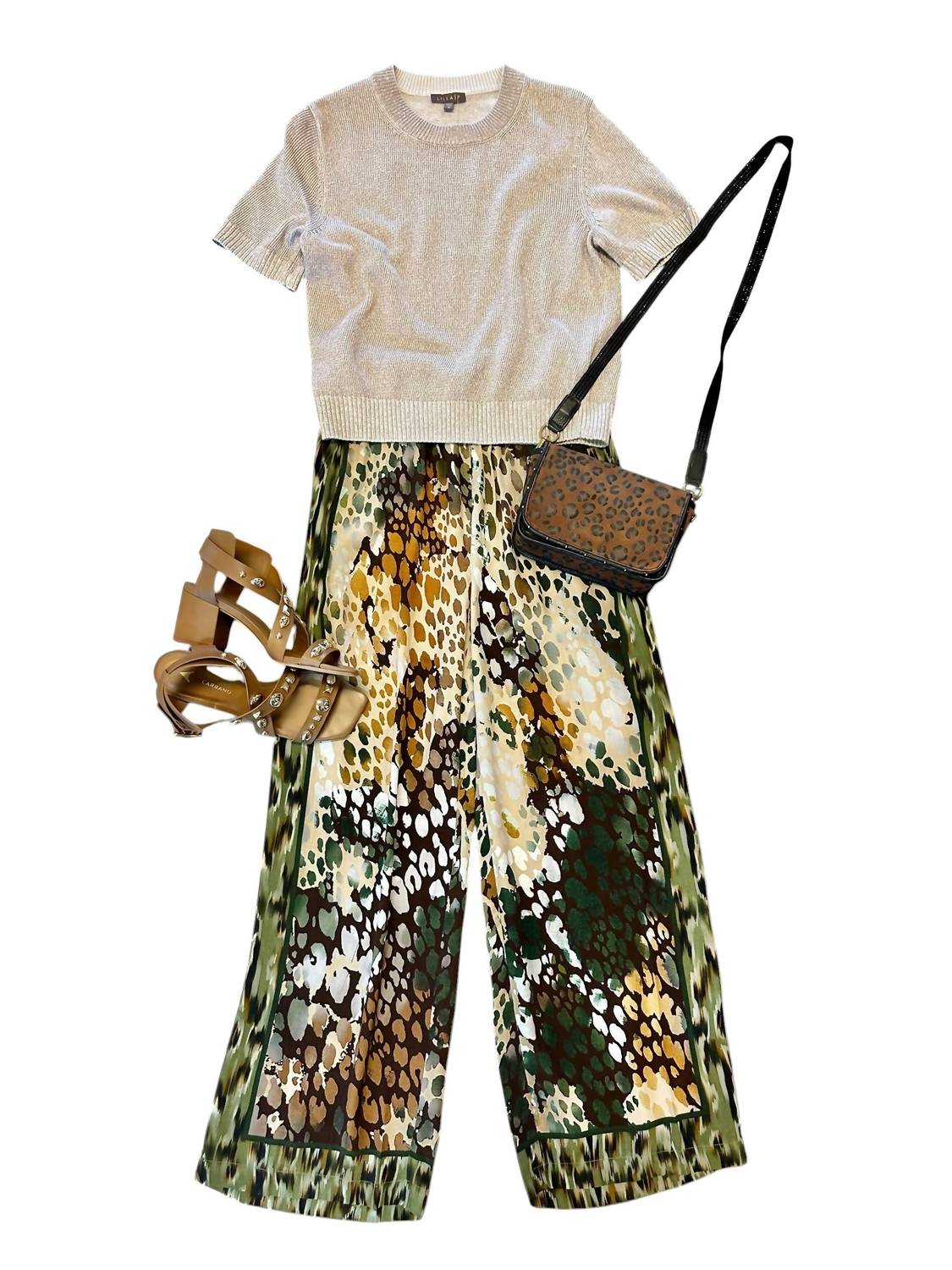 -Bl^Nk- - Evaline Printed Trousers