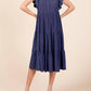 Mittoshop - Solid Tiered Midi Dress
