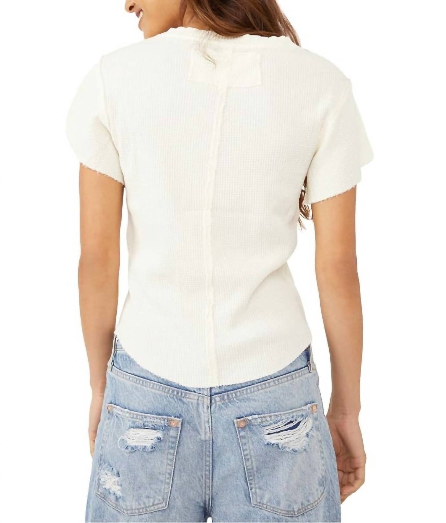 Free People - What's Up Baby Waffle Tee