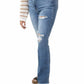 Judy Blue - High Waist Distressed Fray Hem Bootcut Jeans