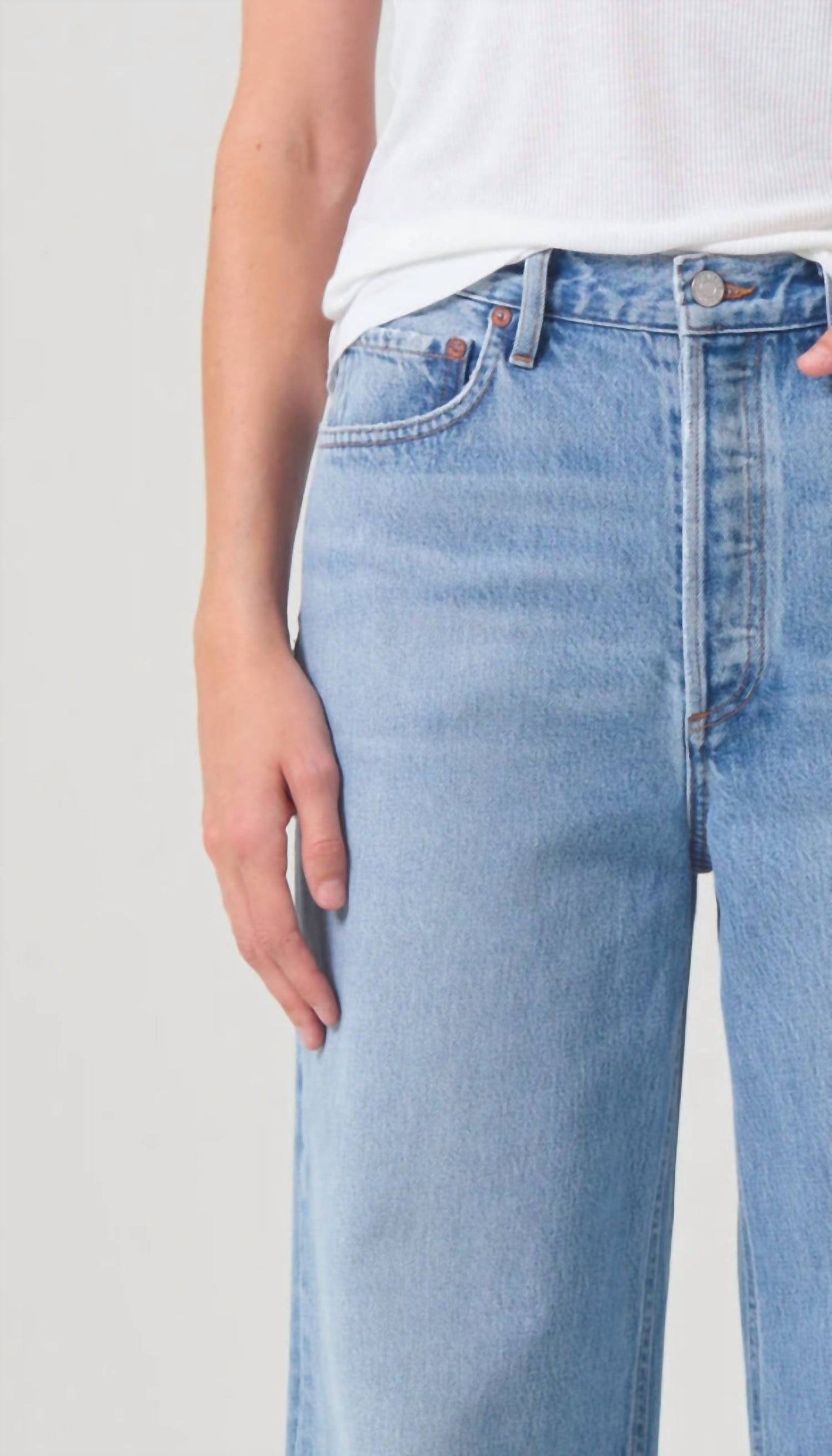 Agolde - Dame High Rise Wide Leg Jeans