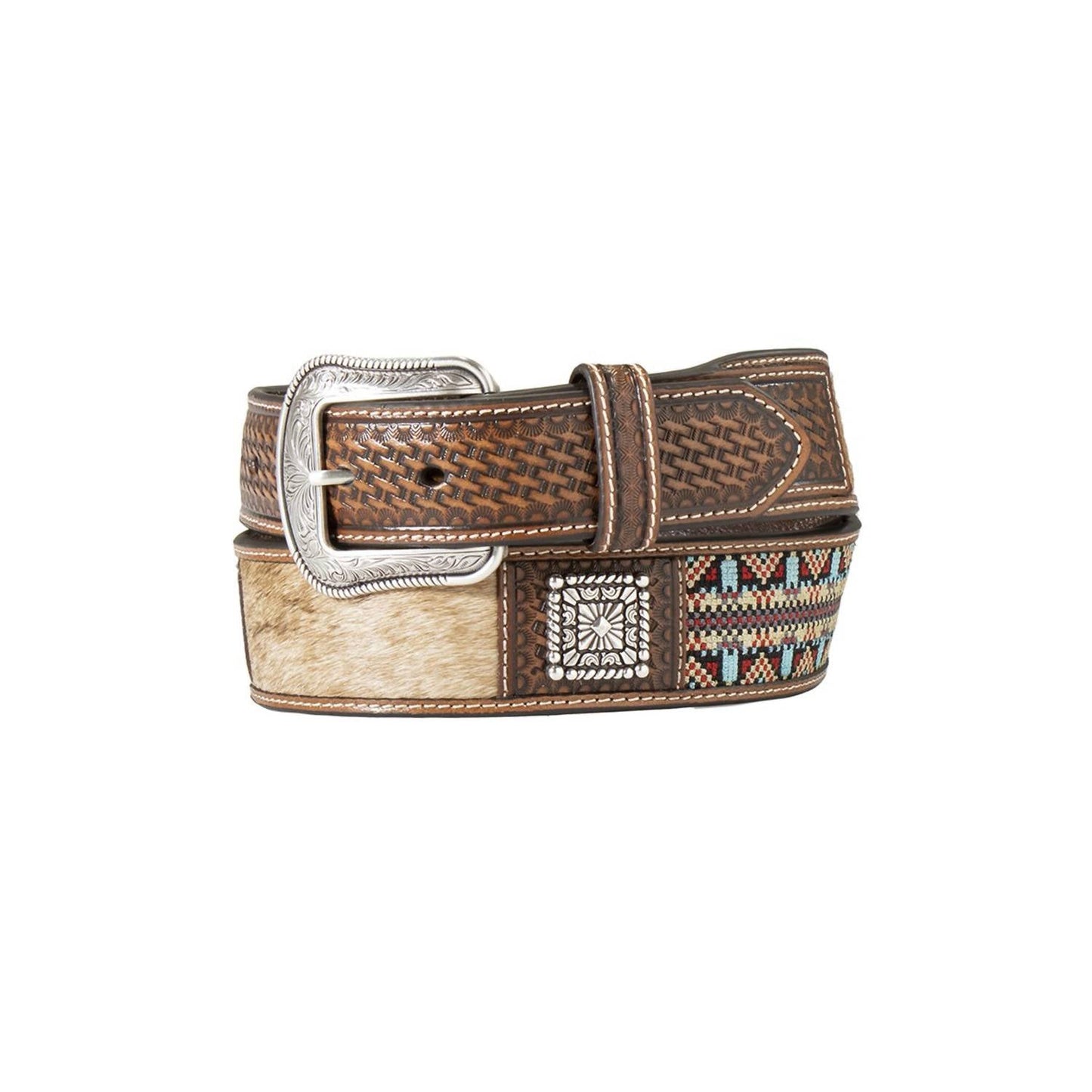 3D Belt Company - Men's 3d Hair On Aztec Taper Belt