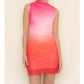 Fore Collection - Ombré Mesh Mini Dress