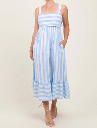 Entro - Striped Dress with Tie Back