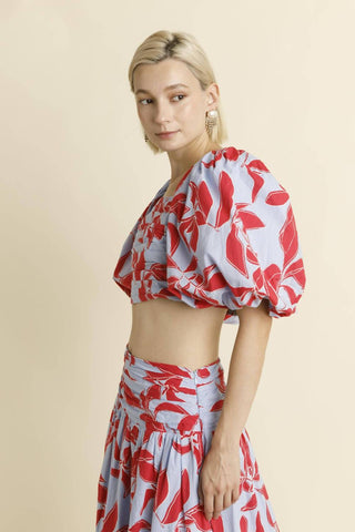 Aureum - Shirred Cropped Top