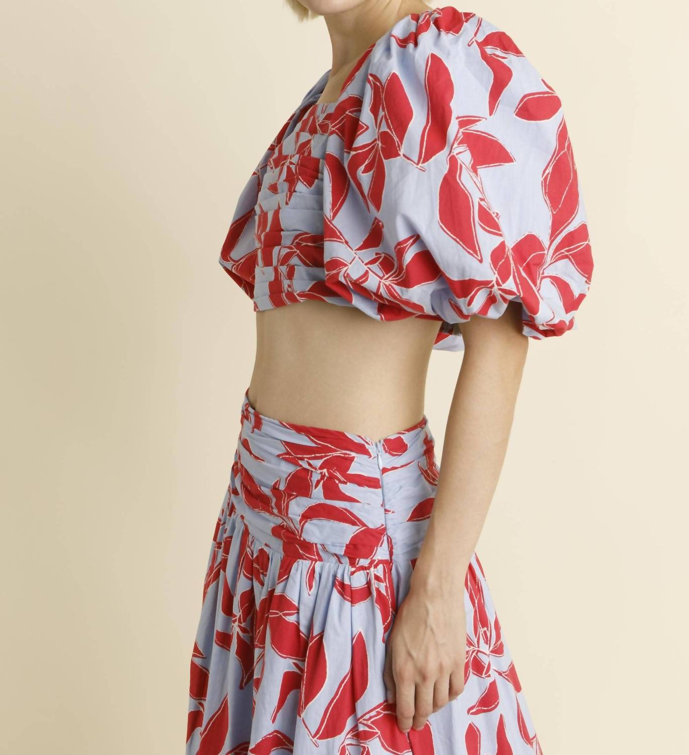 Aureum - Shirred Cropped Top