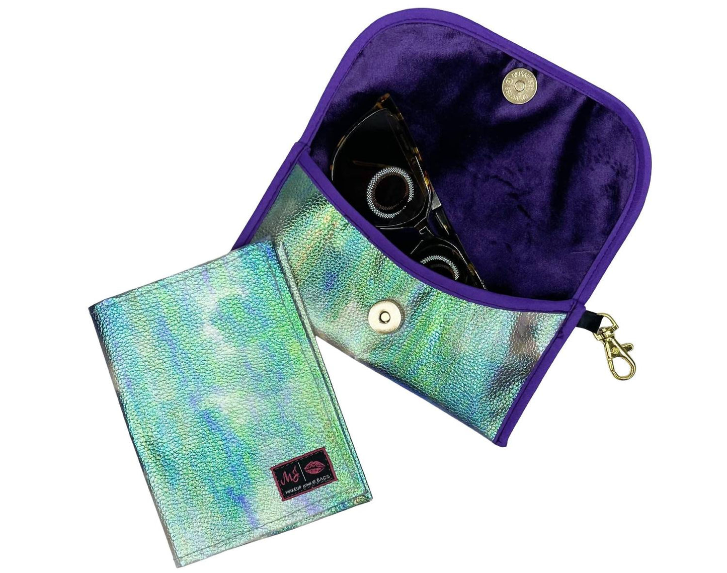 Makeup Junkie - Mermaid Shimmer Sunglass Case and Passport Holder