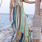 Oliphant - Ruffle V-Neck Maxi Dress