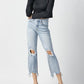 Risen - Rosa High Rise Straight Crop Jeans