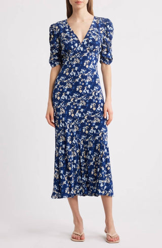 Rails - Vestido midi com decote em V Zariah