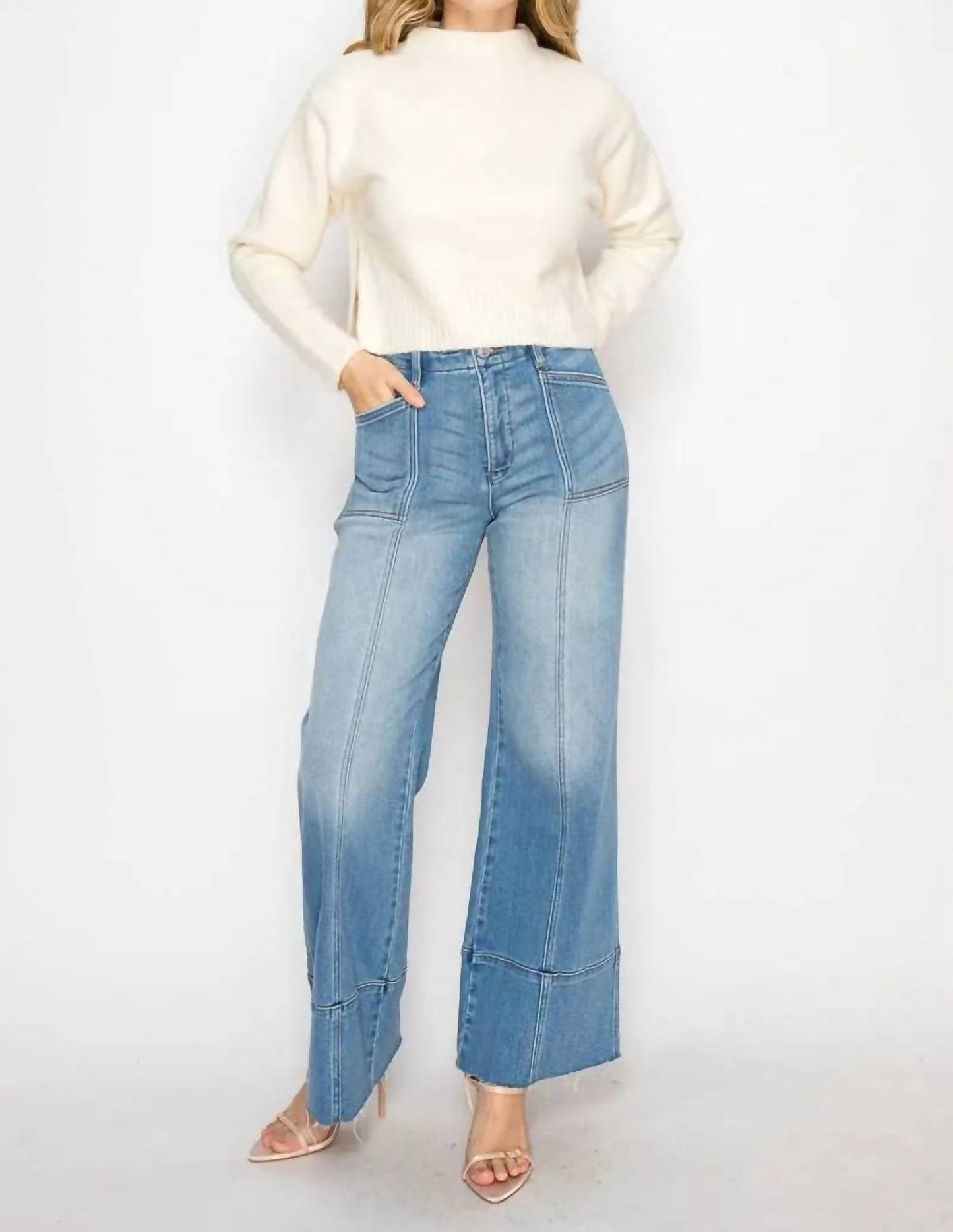 Artemis Vintage - Savannah Tummy Control Slim Palazzo Jeans