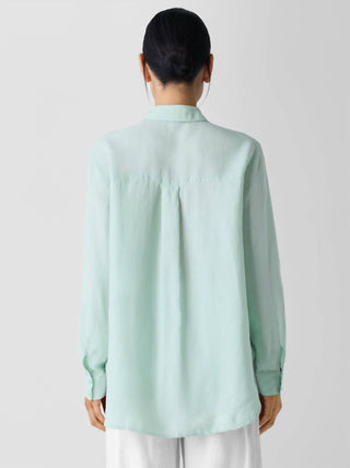 Eileen Fisher - Organic Handkerchief Linen Classic Collar Shirt