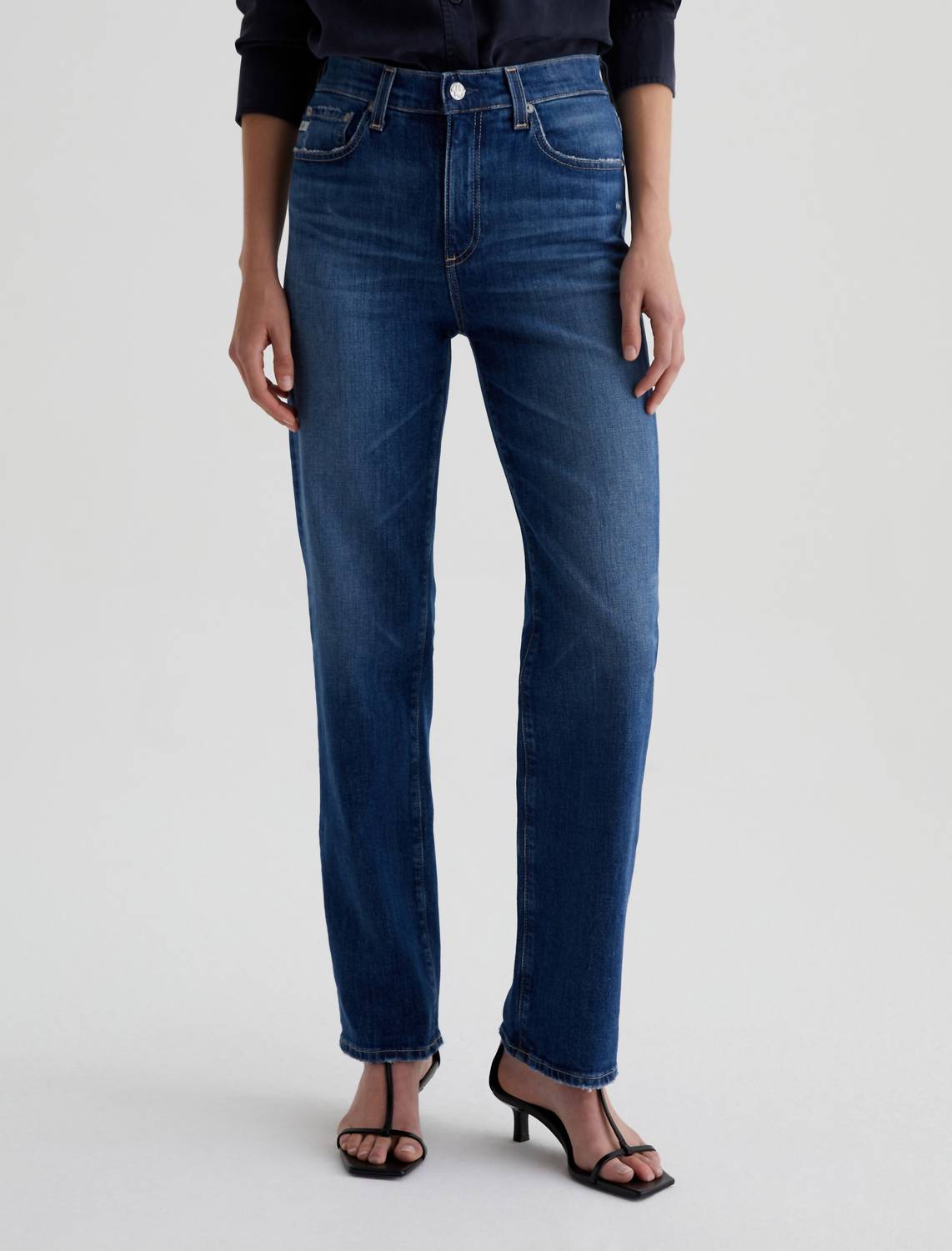 Ag Jeans - Brinley Mid Rise Classic Straight Leg Jeans