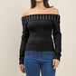 Able - Pearl Off The Shoulder Sweater