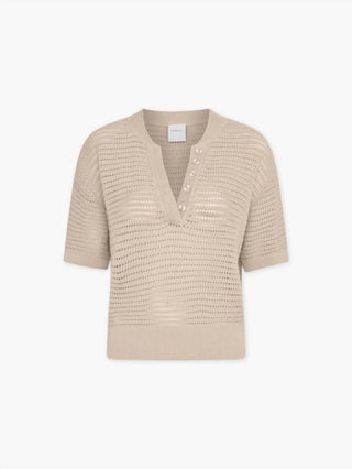 Varley - Callie Knit Boxy Split Top
