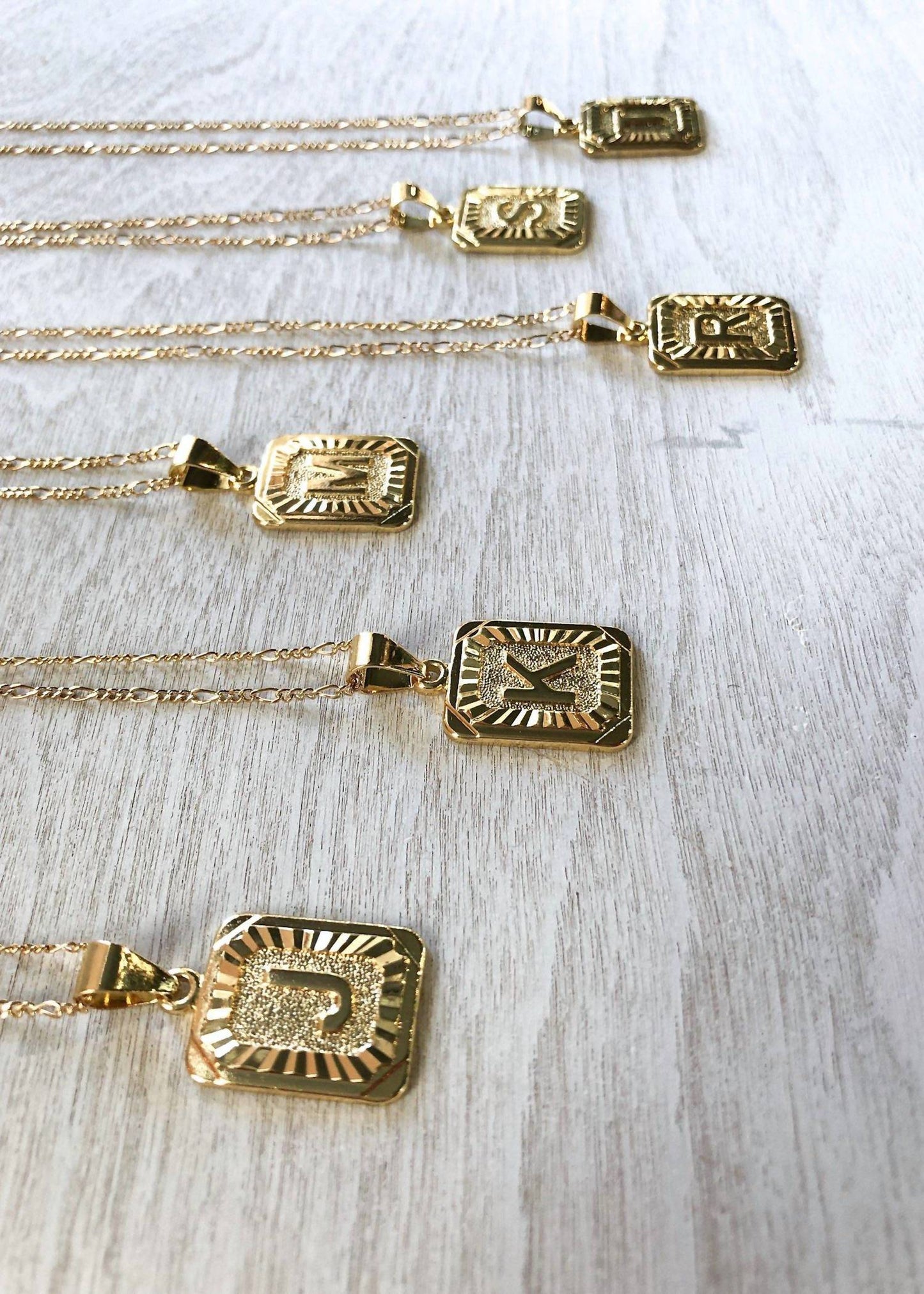 Bracha - Women's Initial Card Necklace