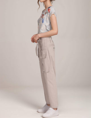 Johnny Was - Calça Cargo com Cinto Pete &amp; Greta Tyla