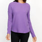 Elliott Lauren - Waffle Stitch Drop Shoulder Top