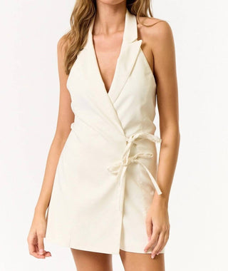 Blue Blush - Halter Wrap Romper