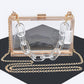Artini Accessories - Women's Lucite Chain Handle Stadium Box Clutch