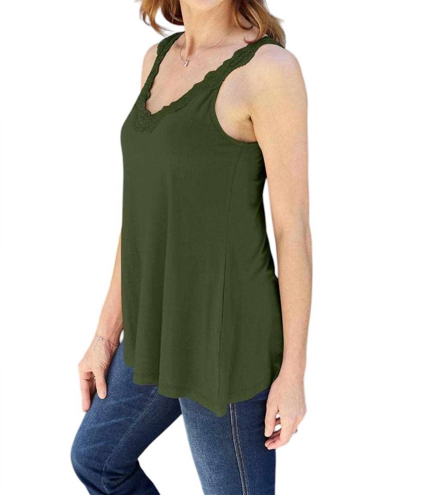 Basic Bae - Effortless Elegance Lace V-Neck Cami