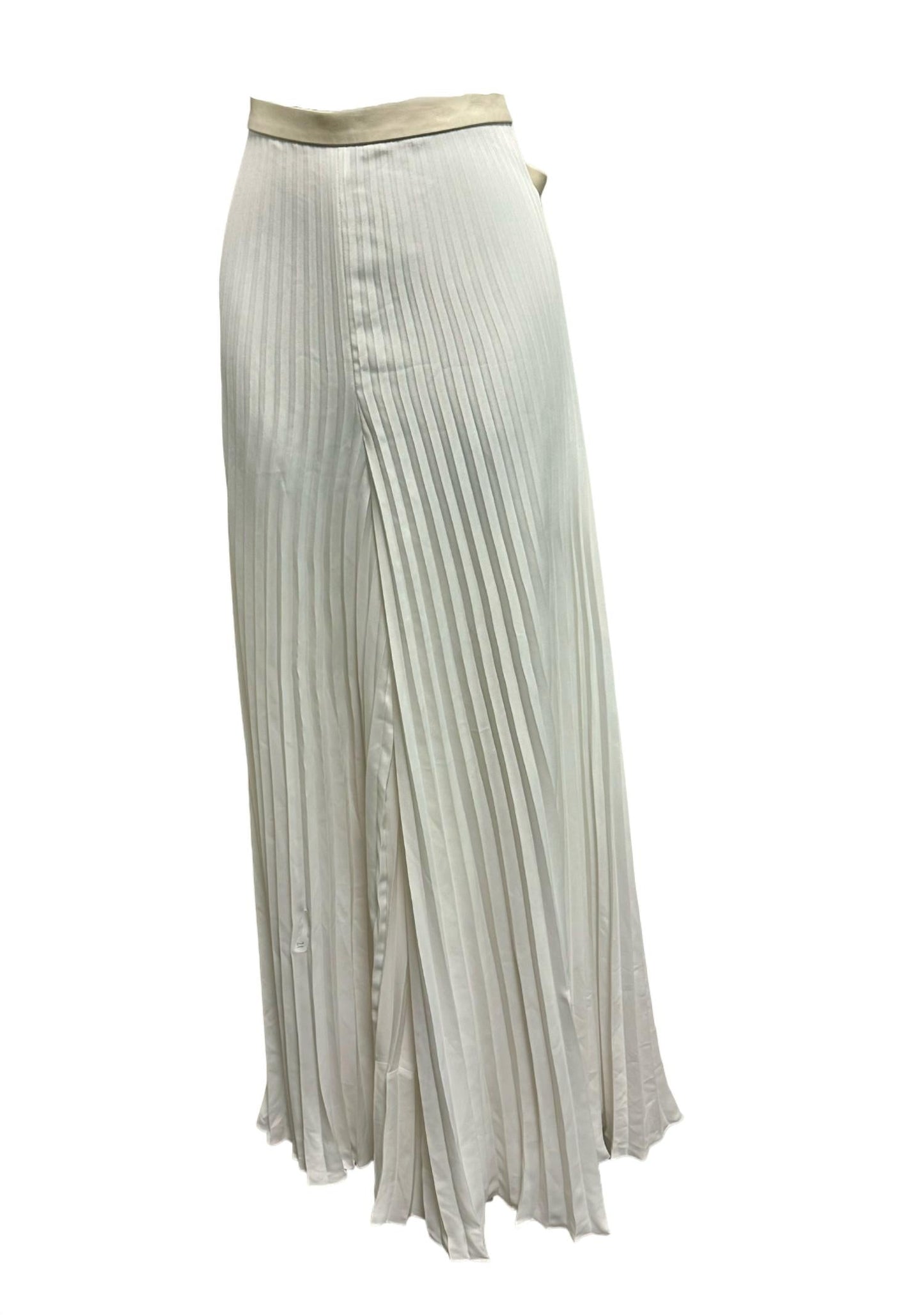 Ralph Lauren - WOMEN'S PLEATED WIDE PANT WITH LEATHER WAIST