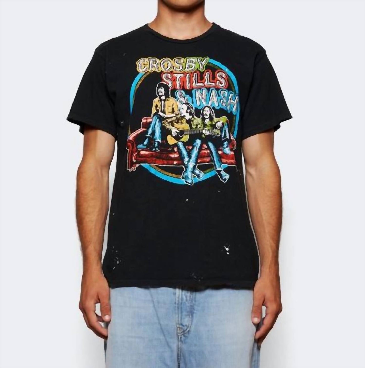 Madeworn - Crosby Stills And Nash North America Tour Crew Neck Tee