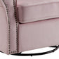 Tamaki Glider Chair With Swivel - Pink