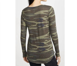 Z Supply - Blusa de manga comprida com um bolso