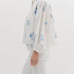 Entro - Floral Print Eyelet Top