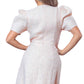 A.Peach - Diana Jewel Neck Mini Jacquard Dress