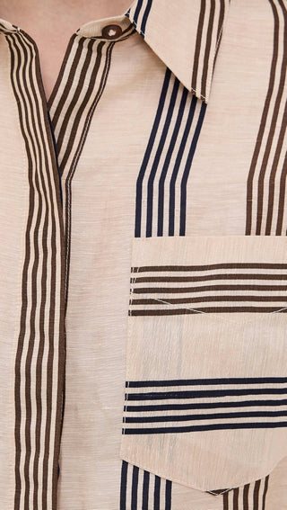 Rag &amp; Bone - Camisa curta de linho Beatrice