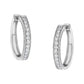 10KT White Gold Diamond Hoop Earring (1.00 cttw, H-I Color, I1-I2 Clarity)