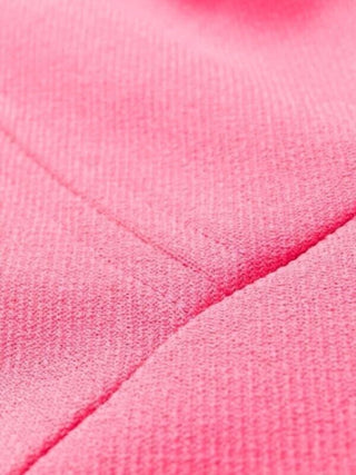 Ganni - Vestido curto de viscose elástica com decote em V evasê evasê