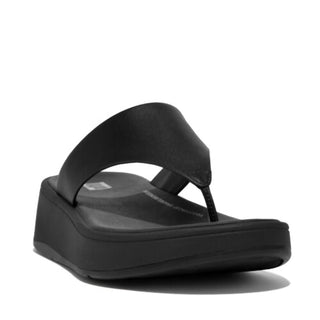 Fitflop - Sandália feminina de couro com plataforma F-mode e bico fino