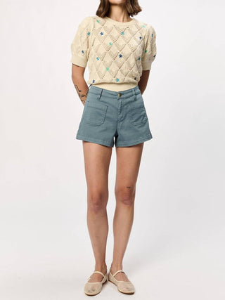 Another Love - Carlisle High Waist Patch Pocket Shorts