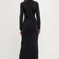 2.7 August Apparel - Cut Out Long Sleeve Maxi
