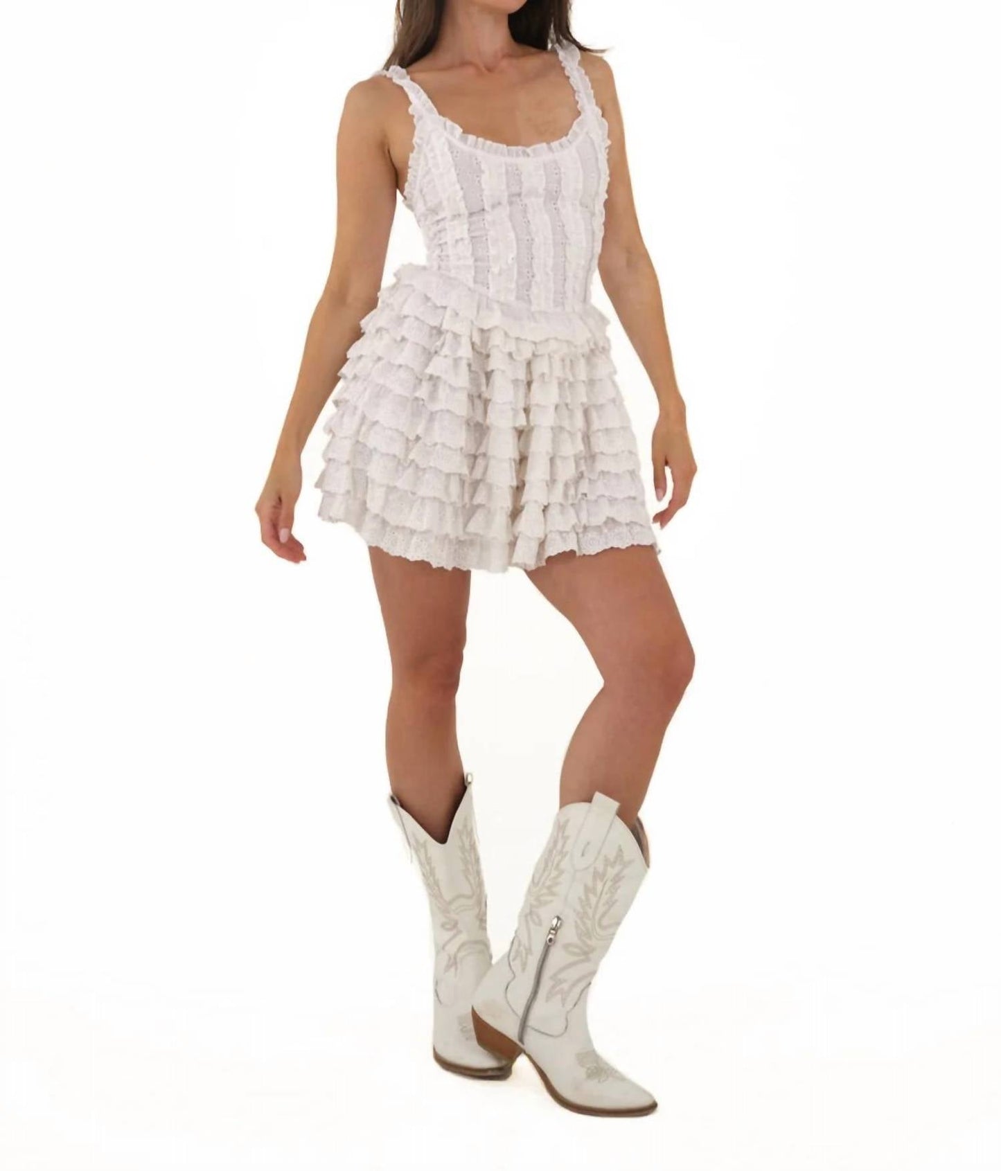 Amy Jane London - Genevieve Ruffle Mini Dress