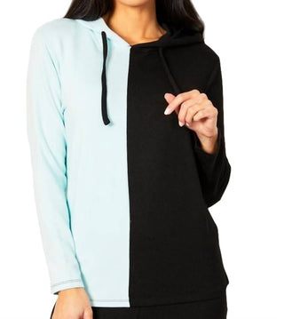 French Kyss - Moletom com capuz em bloco de cores