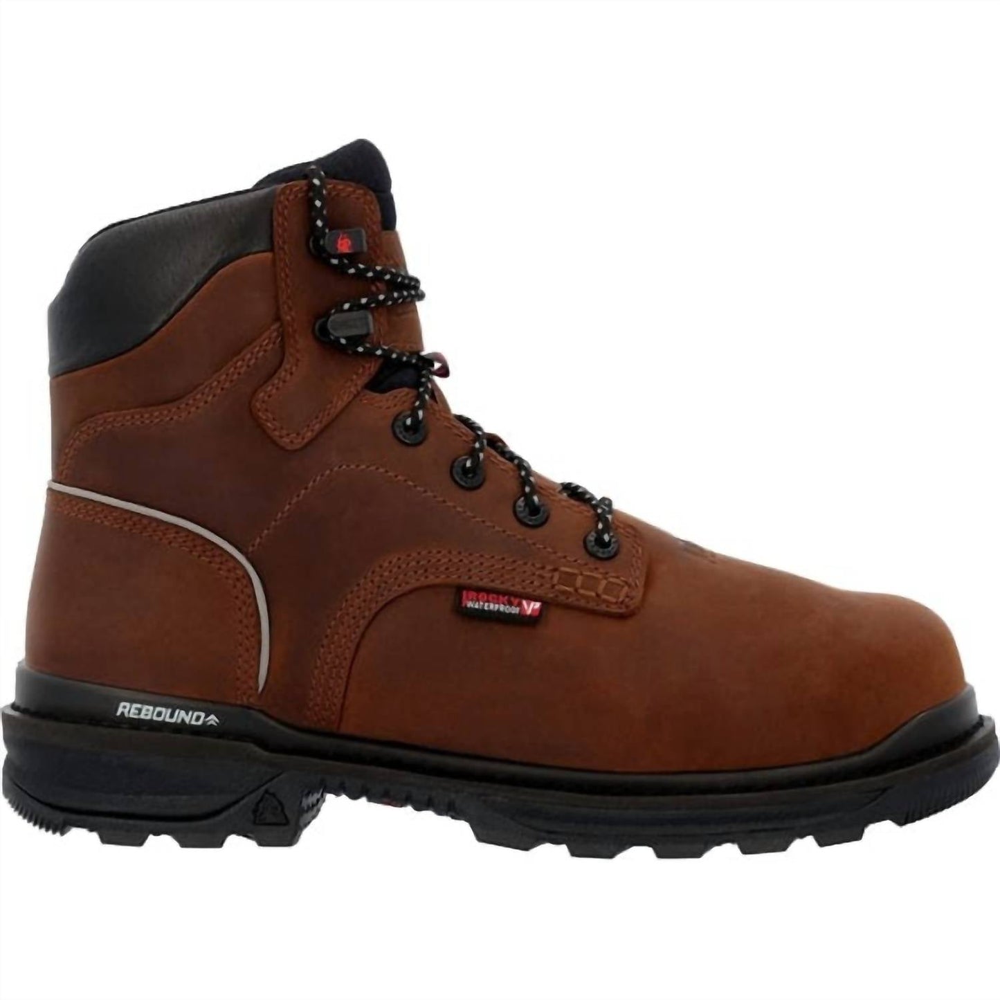 Rocky - Men's Met-guard Rams Horn Wp Crazy Horse 6" Work Boot