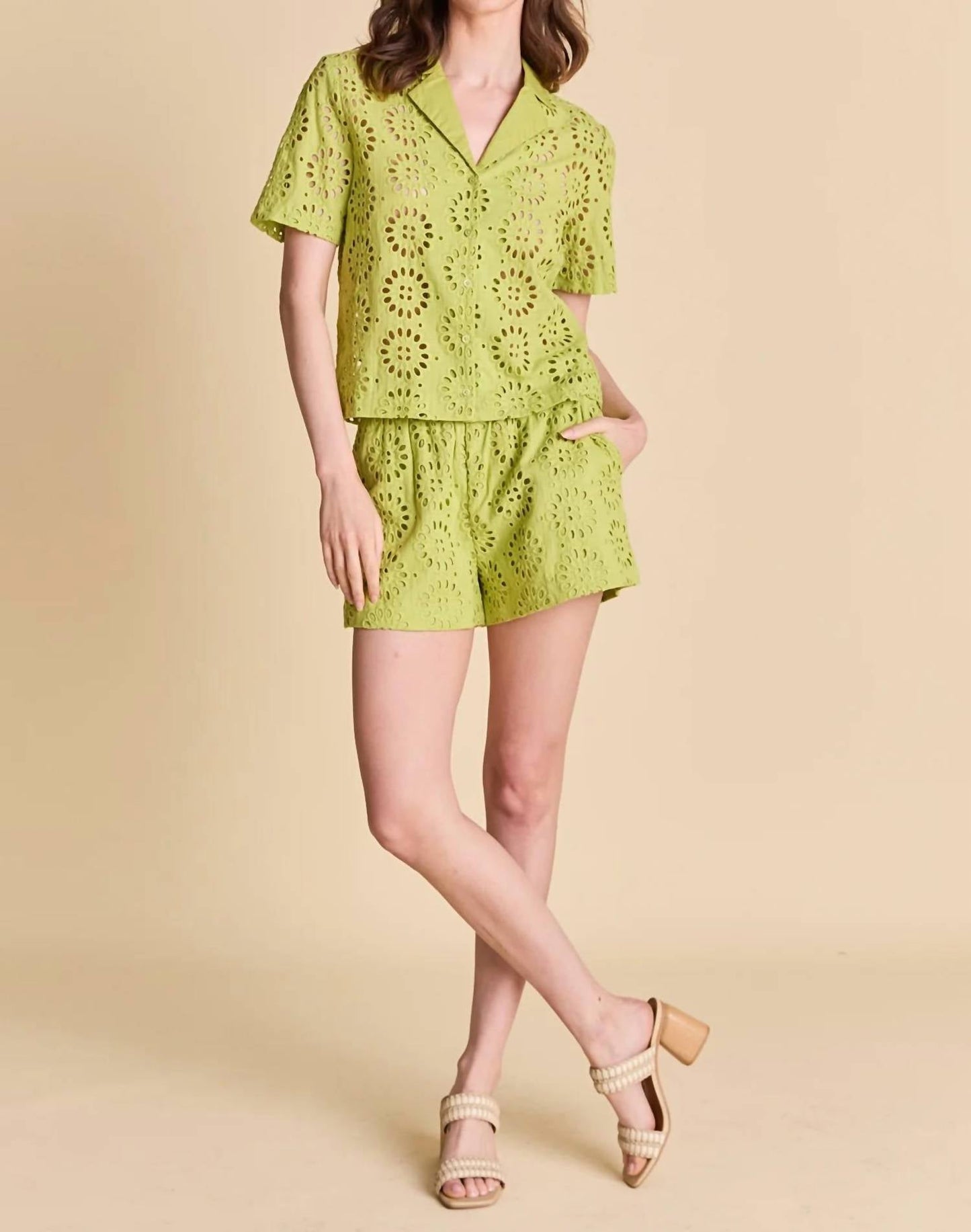 English Factory - EMBROIDERED COTTON CAMP SHIRT